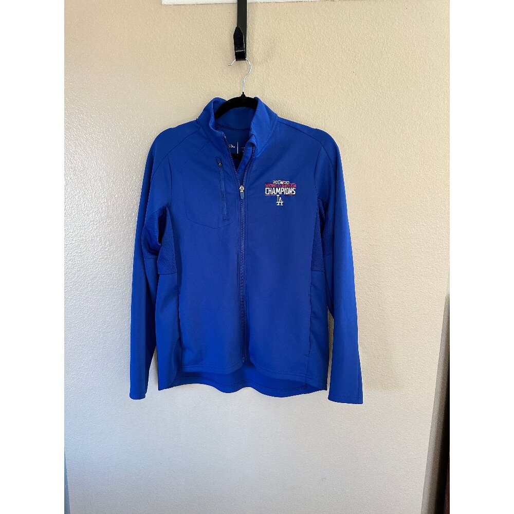 Antigua Royal Blue Los Angeles Dodgers Full-Zip Jacket